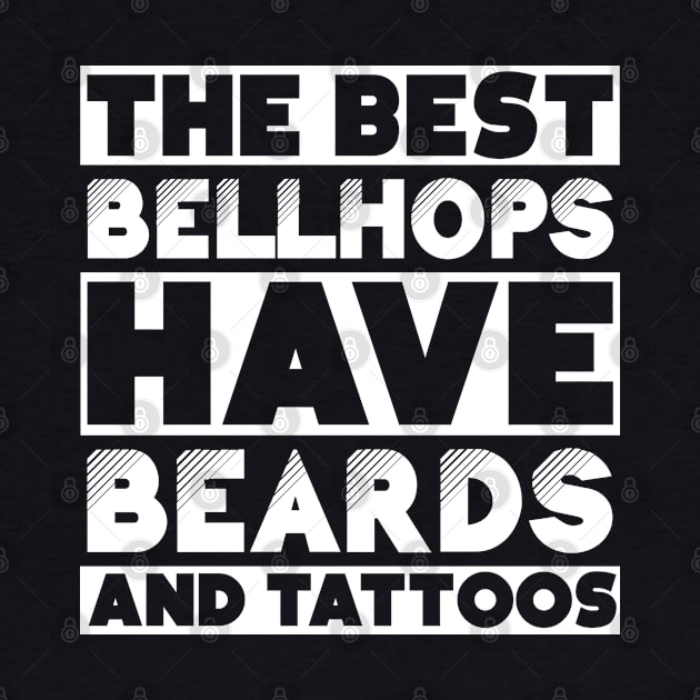 Bearded and tattooed bellhops job gift . Perfect present for mother dad friend him or her by SerenityByAlex